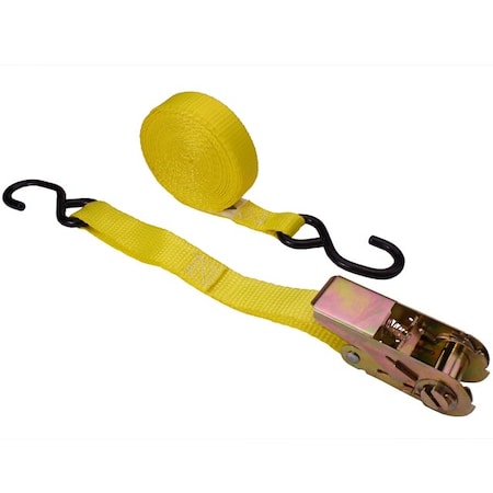 Us Cargo Control 1" x 20' Ratchet Strap w/ S-Hooks (Utility) 1620SH